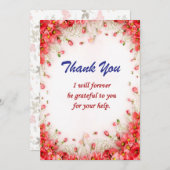 Elegant Dankeschön Karten für herzliche Wertschätz (Vorne/Hinten)