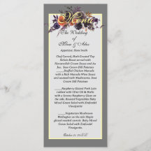 Elegant Dark Autumn Floral Gray