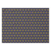 Elegant Dark Blue | Chanukah Hanukkiyah | MENORAH Tischdecke (Vorderseite (Horizontal))