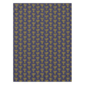 Elegant Dark Blue | Chanukah Hanukkiyah | MENORAH Tischdecke (Vorderseite)