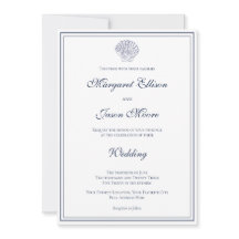 Elegant Dark Blue Muschel Wedding