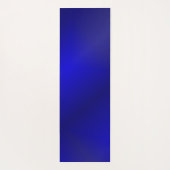 Elegant Dark Blue und Gold Mandala Mit Monogramm Yogamatte (Rückseite)