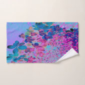 Elegant Dark Blue und Magenta Limelight Hydrangea Badhandtuch Set (Handtuch)
