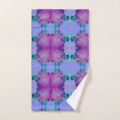 Elegant Dark Blue und Magenta Limelight Hydrangea Badhandtuch Set (Handtuch)