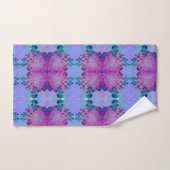 Elegant Dark Blue und Magenta Limelight Hydrangea Badhandtuch Set (Handtuch)