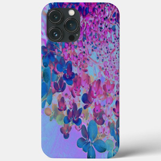 Elegant Dark Blue und Magenta Limelight Hydrangea Case-Mate iPhone Hülle (Rückseite)