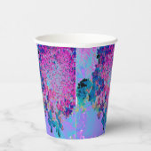 Elegant Dark Blue und Magenta Limelight Hydrangea Pappbecher (Rechts)