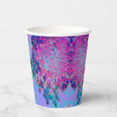 Elegant Dark Blue und Magenta Limelight Hydrangea Pappbecher (Vorderseite)