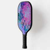 Elegant Dark Blue und Magenta Limelight Hydrangea Pickleball Schläger (Links)