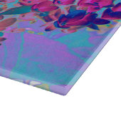 Elegant Dark Blue und Magenta Limelight Hydrangea Schneidebrett (Ecke)