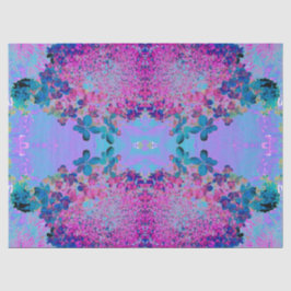 Elegant Dark Blue und Magenta Limelight Hydrangea Seidenpapier