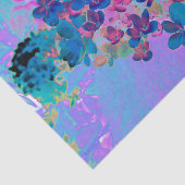 Elegant Dark Blue und Magenta Limelight Hydrangea Seidenpapier (Ausschnitt)