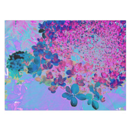 Elegant Dark Blue und Magenta Limelight Hydrangea Tischdecke