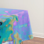 Elegant Dark Blue und Magenta Limelight Hydrangea Tischdecke (Beispiel)