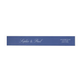 Elegant Dark Blue Wraparound Rücksendeadresse (Person)