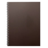 Elegant Dark Brown Leather Texture Writing Notizblock (Vorderseite)