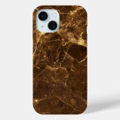 Elegant Dark Brown Marble Phone Case (Rückseite)
