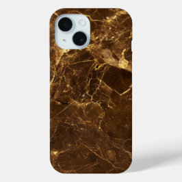 Elegant Dark Brown Marble Phone Case