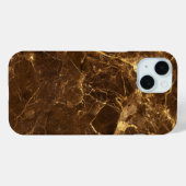 Elegant Dark Brown Marble Phone Case (Rückseite (Horizontal))