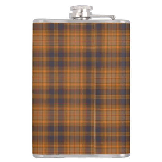 Elegant Dark Brown Vaters Flachmann (Rückseite)