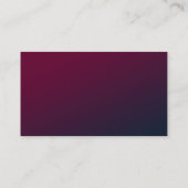 Elegant Dark Burgundy Floral Wedding Website Begleitkarte (Rückseite)