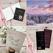 Elegant Dark Floral Cascade Black Burgundy Tischnummer