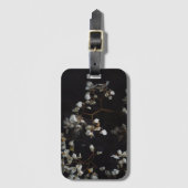 Elegant Dark Floral Gepäckanhänger (Vorderseite Vertikal)