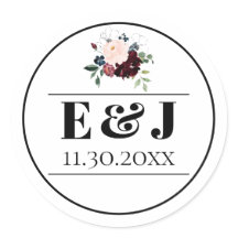 Elegant Dark Florals Wedding