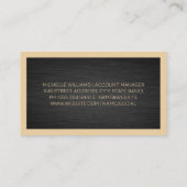 Elegant Dark Gray Texture | Grenze Visitenkarte (Rückseite)