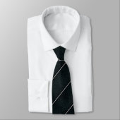 Elegant Dark Green Diagonal Striped Krawatte (Gebunden)