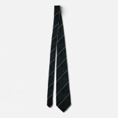Elegant Dark Green Diagonal Striped Krawatte (Rückseite)