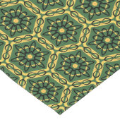 Elegant Dark Green Gold Table Runner Großer Tischläufer (Ecke)