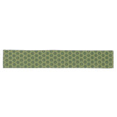 Elegant Dark Green Gold Table Runner Großer Tischläufer (Horizontal)