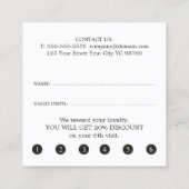 Elegant Dark Grey Faux Golden Scissors Treuekarte (Rückseite)