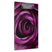 Elegant Dark Purple Rose Klemmbrett (Rechts)