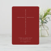 Elegant Dark Red Scripture Cross Feiertagskarte (Stehend Vorderseite)