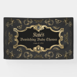 Elegant Dark Viktorianisch Gothic Baby Shower Banner
