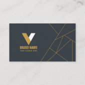 Elegant Dark Visitenkarte (Rückseite)