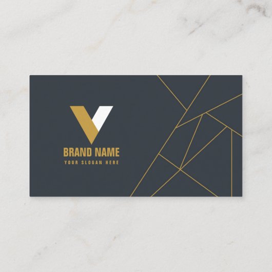 Elegant Dark Visitenkarte (Rückseite)