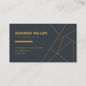 Elegant Dark Visitenkarte (Vorderseite)