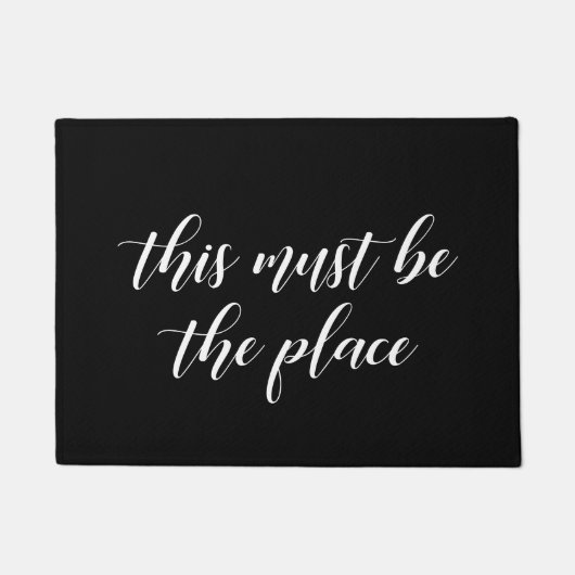 Elegant Das muss der Ort sein Fußmatte (Vorderseite)