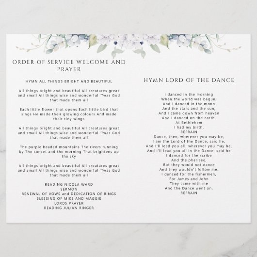 Elegant, das wir noch tun, feierliche Feierlichkei (Rückseite)