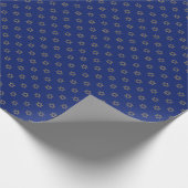 Elegant David Star Pattern Hanukkah Geschenkpapier (Ecke)