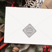 Elegant Deco Frame Happy Holidays Diagonal Sticker