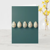 Elegant Decorative Shapes Card Karte (Gelbe Blume)