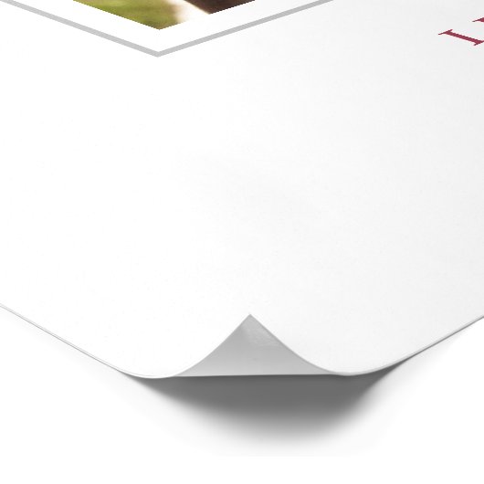 Elegant Deep Blush Bow Graduation Party Welcome Poster (Ecke)