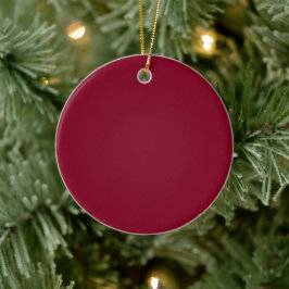 Elegant Deep Burgundy Mitternacht Keramik Ornament