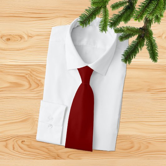 Elegant Deep Red Minimalistisch NeckTie Krawatte