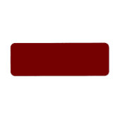 Elegant Deep Red Return Address Labels (Vorne)