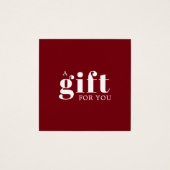 Elegant Deep Red White Beauty Salon (Vorderseite)